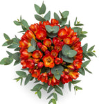 Aromatic Bouquet of Freesias and Eucalyptus