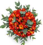 Aromatic Bouquet of Freesias and Eucalyptus