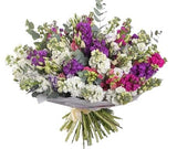 Aromatic Matthiola an Lisianthus Bouquet - Flowers Box London