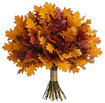 Autuman Palete Oak Leaves Bouquet
