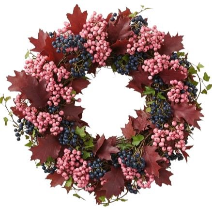 Autumn Berries Door Wreath - Flowers Box London