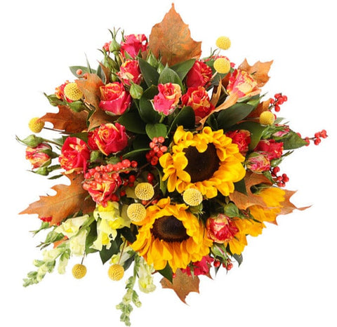 Autumn Blues Bouquet - Flowers Box London