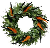 Autumn Twilight Feather Wreath - Flowers Box London