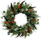 Autumn Twilight Feather Wreath