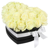 Avalanche White Roses in a Box - Flowers Box London