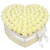 Avalanche White Roses in a Box - Flowers Box London