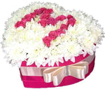 Beautiful Box of Chrysanthemum and Roses Initial
