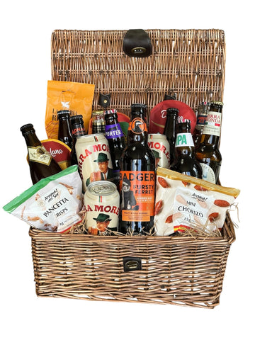 Beer and Snacks Gift Hamper - Flowers Box London