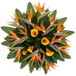 Birds of Paradise and Calla Lily Flowers Bouquet - Flowers Box London