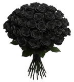 Black Roses Bouquet - Flowers Box London