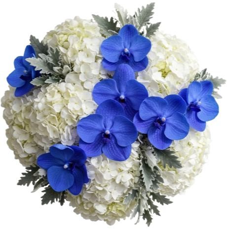 Blue and White Gorgeous Bouquet - Flowers Box London