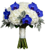 Blue and White Gorgeous Bouquet - Flowers Box London
