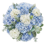 Blue and White Hydrangea Bouquet - Flowers Box London