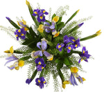 Blue and Yellow Iris Bouquet - Flowers Box London