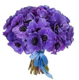 Blue Anemone Bouquet - Flowers Box London
