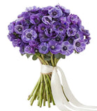 Blue Anemone Bouquet - Flowers Box London