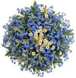 Blue Bouquet with Hint of Yellow