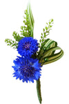Blue Cornflowers Buttonhole