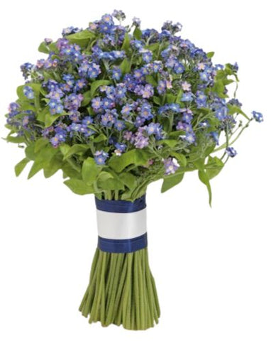 Blue Forget Me Not Bridal Bouquet