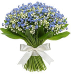 Blue Forgot Me Not and Convallaria Bouquet