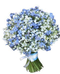 Blue Forgot Me Not and Convallaria Bouquet