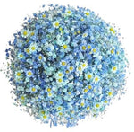 Blue Gypsophila Bouquet with Tanacetum - Flowers Box London