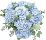 Blue Hydrangea with Eucalyptus Bouquet - Flowers Box London