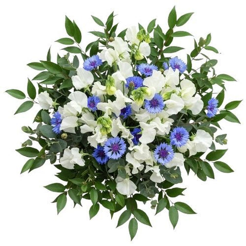 Blue Mist Bouquet - Flowers Box London