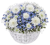 Blue Promises Basket - Flowers Box London