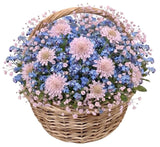 Blue Promises Basket - Flowers Box London