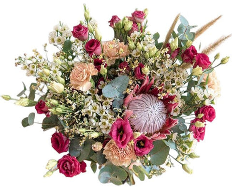Blush Protea Garden Whispers Exotic Bouquet