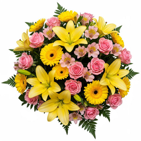 Blushing Sunshine Bouquet