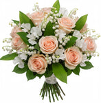 Blushing Valley Charm Bouquet - Flowers Box London