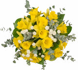 Bouquet Daffodils and White Tanacetum - Flowers Box London