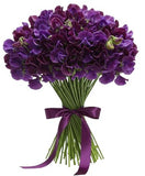 Bouquet Deep Purple Sweet Pea