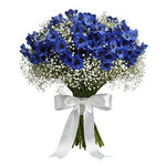 Bouquet Delphinium with White Gypsophila