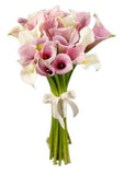 Bouquet Light Pink and White Calla Lily