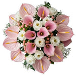 Bouquet of Calla Lily with Anthurium and Lisianthus
