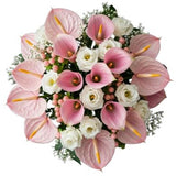 Bouquet of Calla Lily with Anthurium and Lisianthus