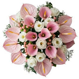 Bouquet of Calla Lily with Anthurium and Lisianthus - Flowers Box London