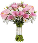 Bouquet of Calla Lily with Anthurium and Lisianthus