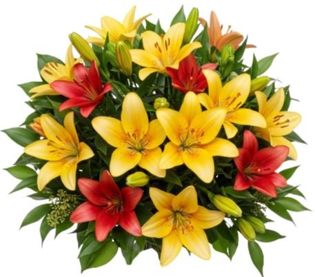 Bouquet of Colored Lily - Flowers Box London