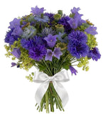 Bouquet of Cornflowers and Poppy Seed Pods - Flowers Box London