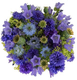 Bouquet of Cornflowers and Poppy Seed Pods - Flowers Box London