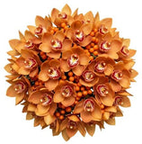 Bouquet of Cymbidium Orchids and Rosehip Berries - Flowers Box London