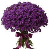 Bouquet of Deep Purple Limonium - Flowers Box London