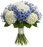 Bouquet of Hydrangea and Forget Me Not