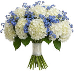 Bouquet of Hydrangea and Forget Me Not
