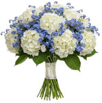 Bouquet of Hydrangea and Forget Me Not