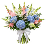 Bouquet of Hydrangea with Snapdragon and Gladioli - Flowers Box London